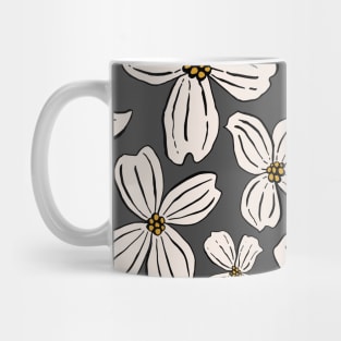 White dogwood flowers - North Carolina State Flower Mug